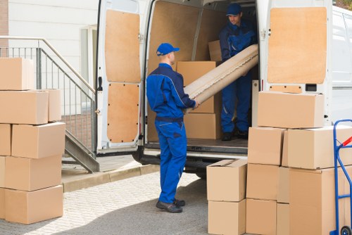 Removal team planning a house move in Ilford