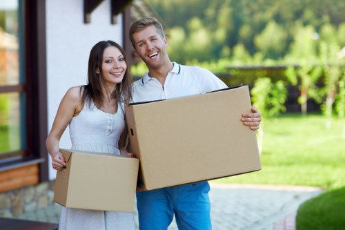 Professional packing and loading during a local move