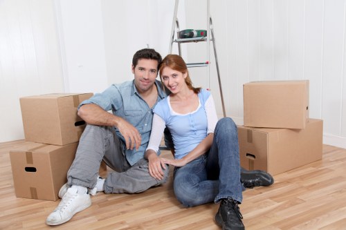 Moving day preparation and loading for Ilford removal services